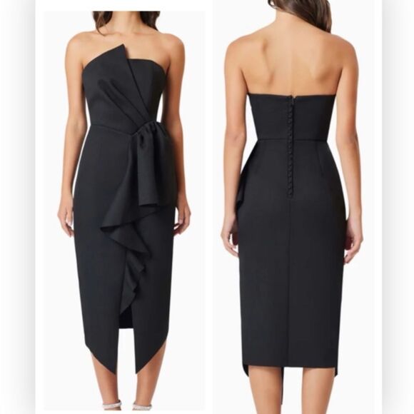 Elliatt Reception Ruffled Cocktail Dress XS NWT $170 - Picture 1 of 4